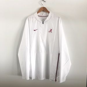 Nike Alabama Crimson Tide White Red Windbreaker Jacket, Men's M